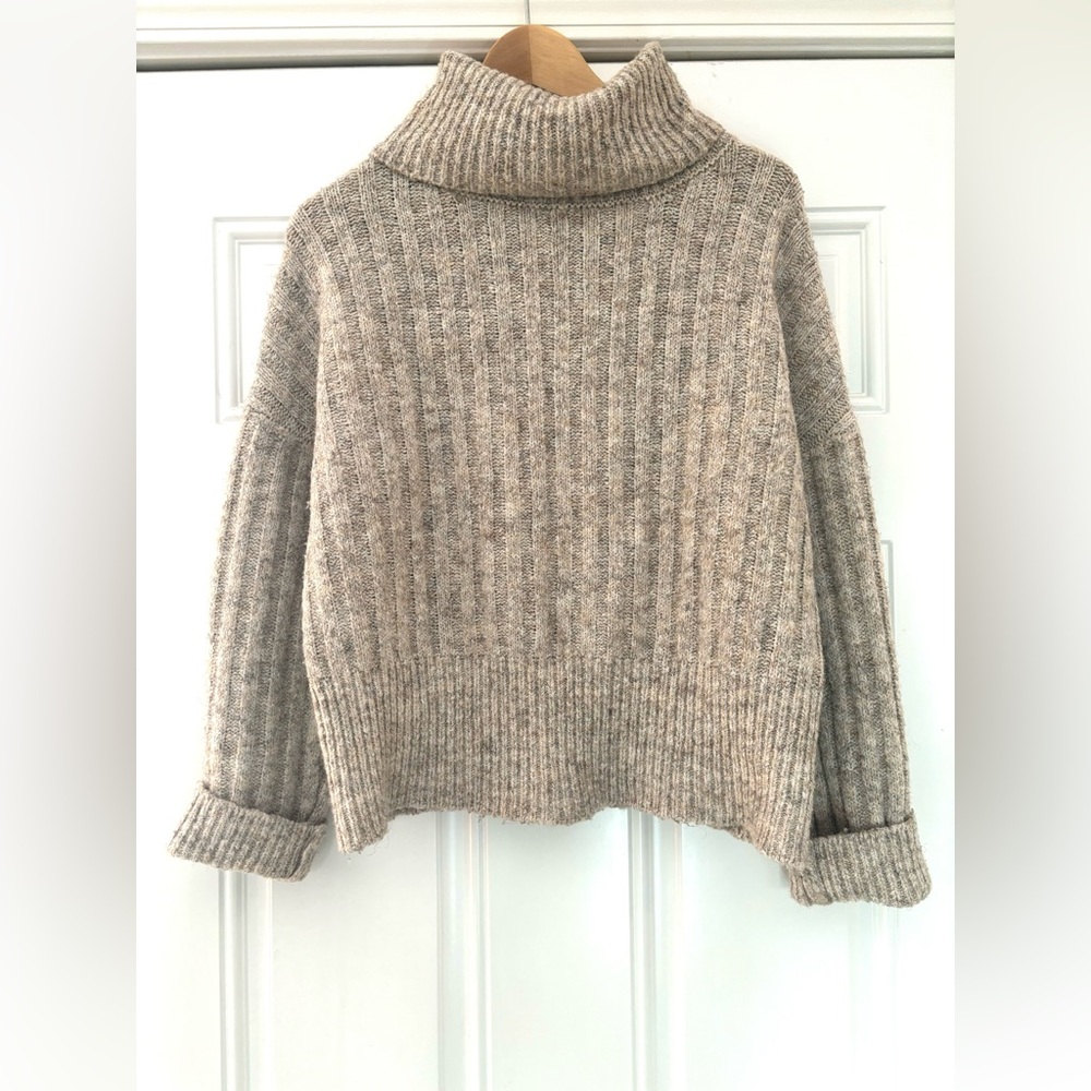 William Rast Sweater Wool Blend Turtleneck Size Medium